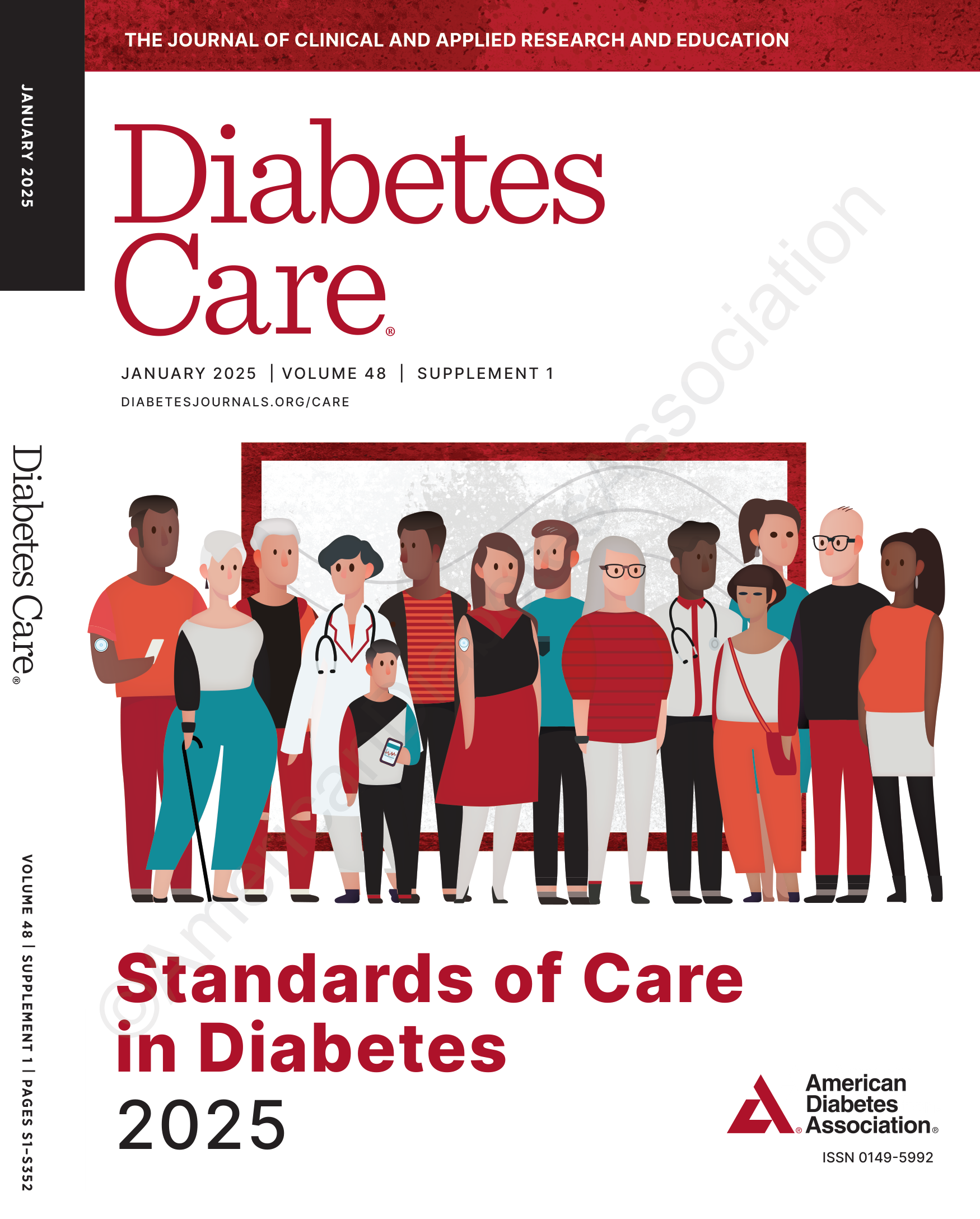 Diabetes Care · Standards of Care in Diabetes — 2025 (cover)